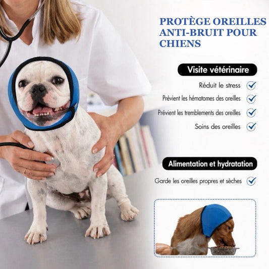 Casque anti-bruit pour chien vert