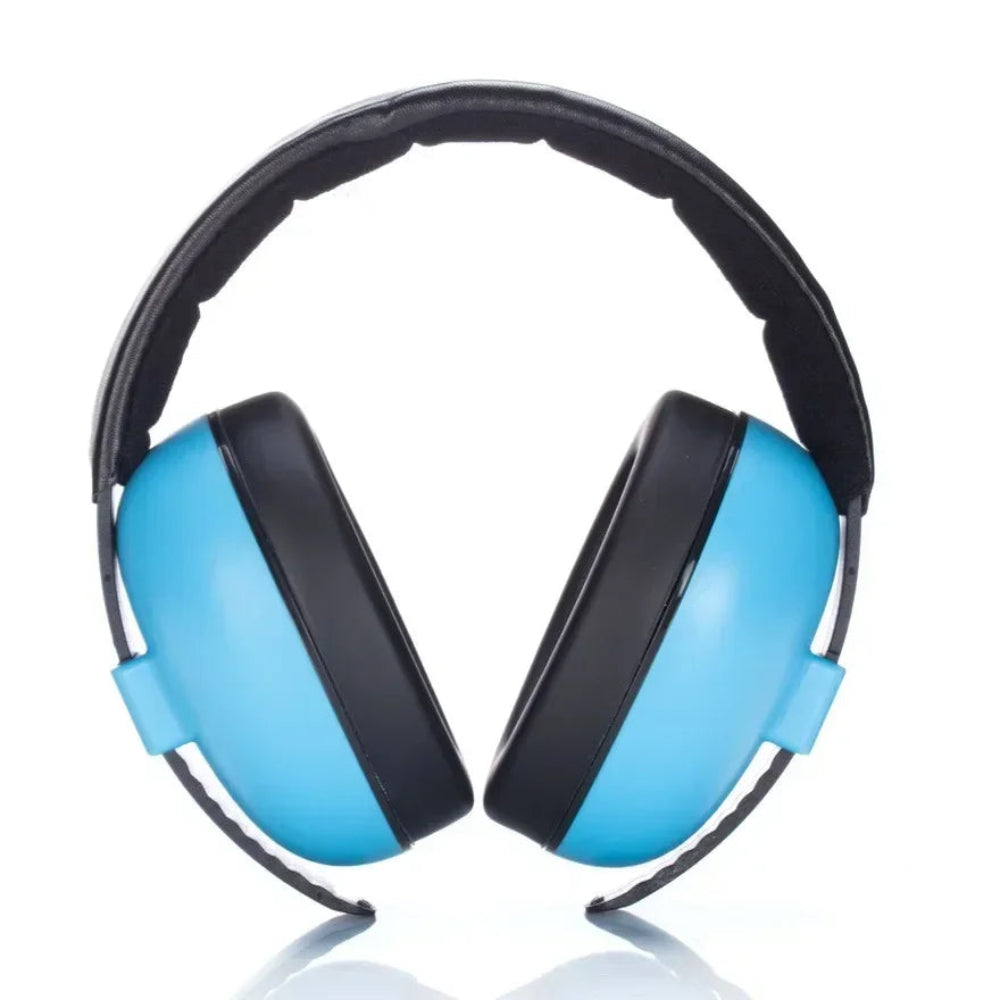 casque anti-bruit pour bébé bleu clair