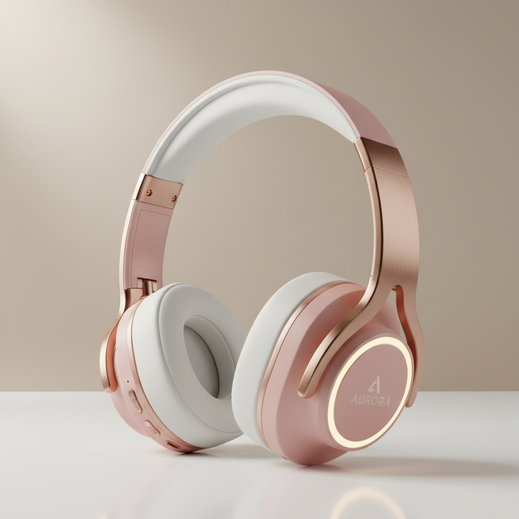 casque anti-bruit mauve pour femme  Image