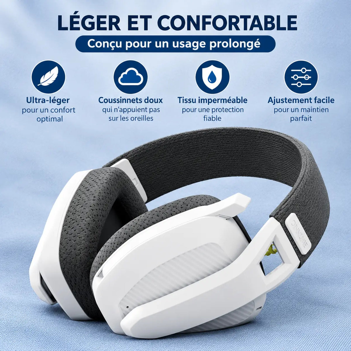 casque anti-bruit gamer sans fil