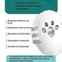 casque anti-bruit pour bébé noir