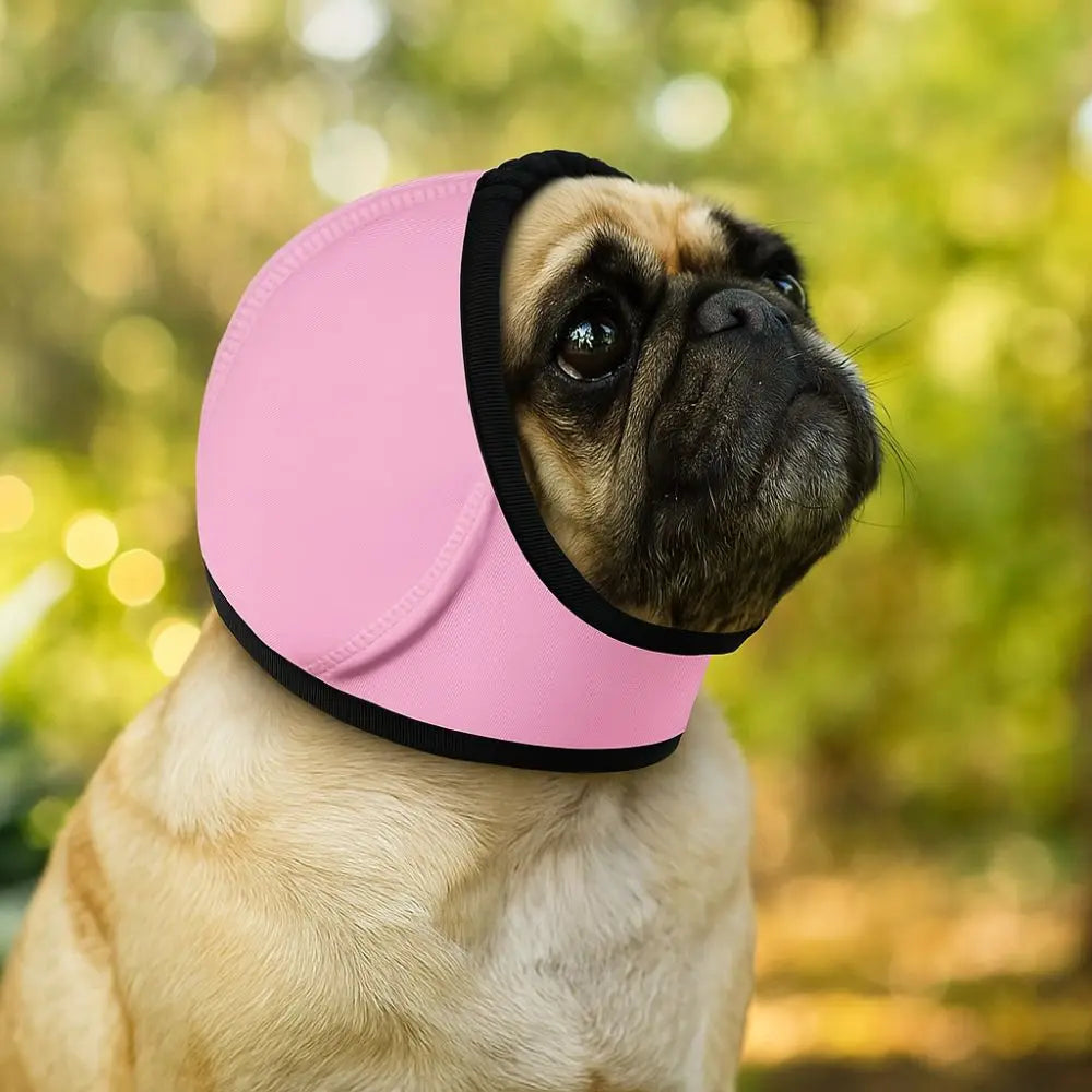 Casque anti-bruit pour chien rose