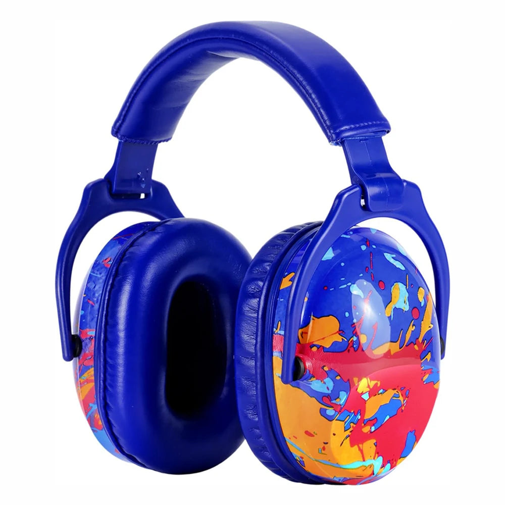 casque anti-bruit avion design bleu enfant  Image