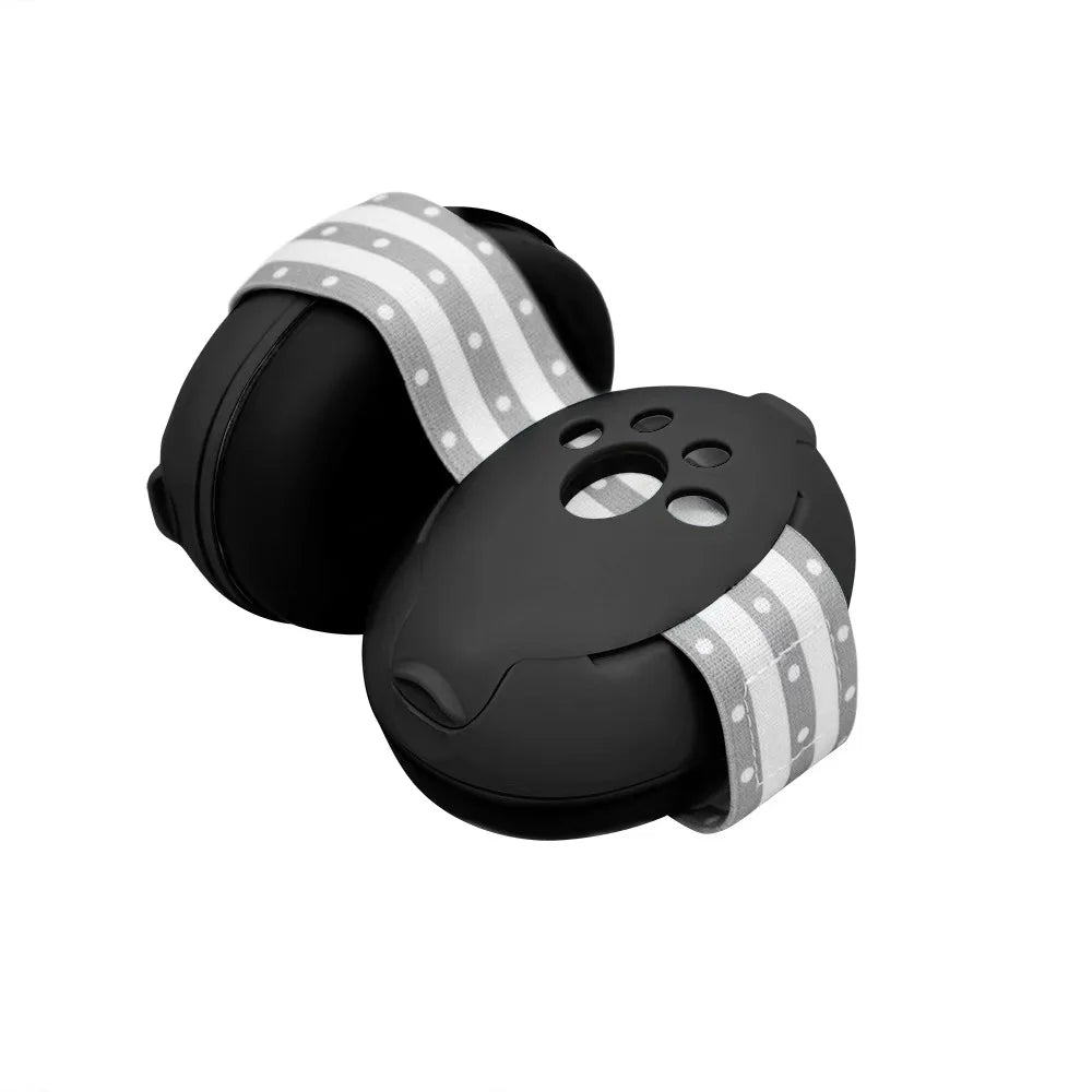 casque anti-bruit pour bébé noir