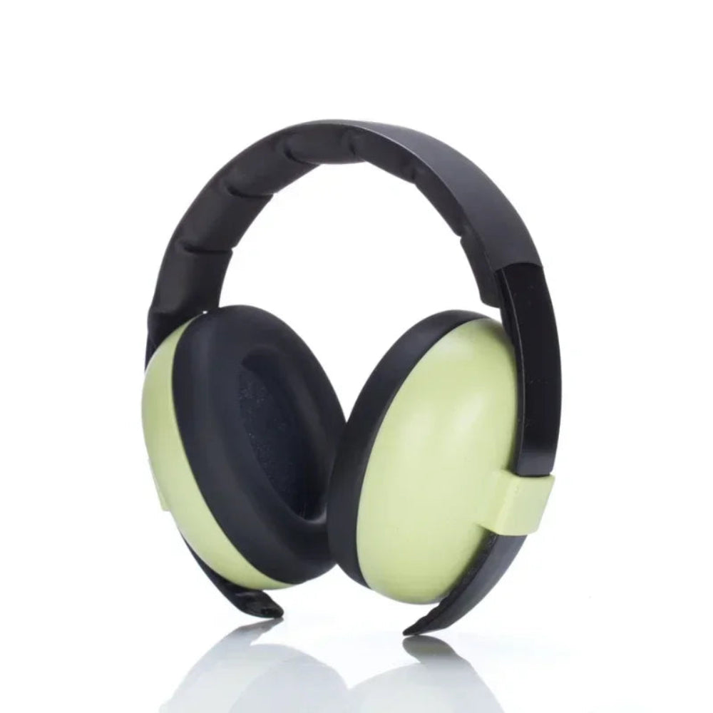 casque anti-bruit pour bébé vert