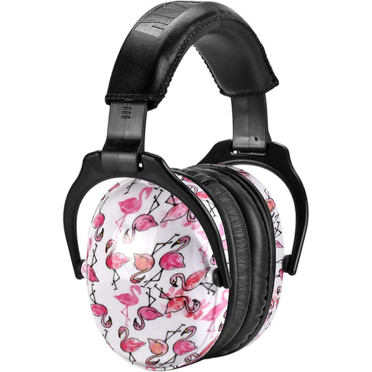 casque anti-bruit léger pour enfant design flamant rose 