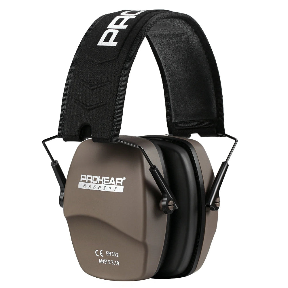 casque anti-bruit marron bricolage 