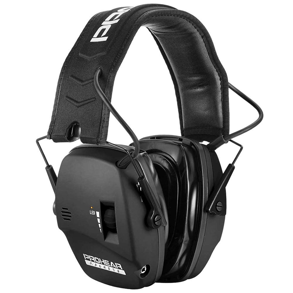 casque anti-bruit noir pour tir sportif 