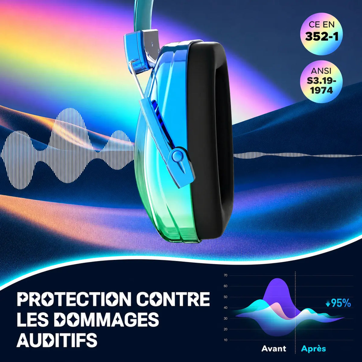 Casque Anti-Bruit design pour adolescent