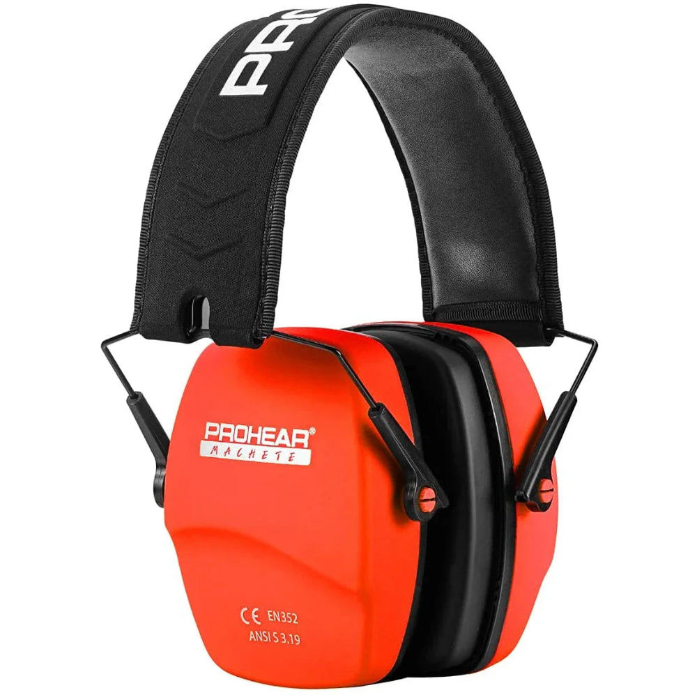 casque anti-bruit orange bricolage 