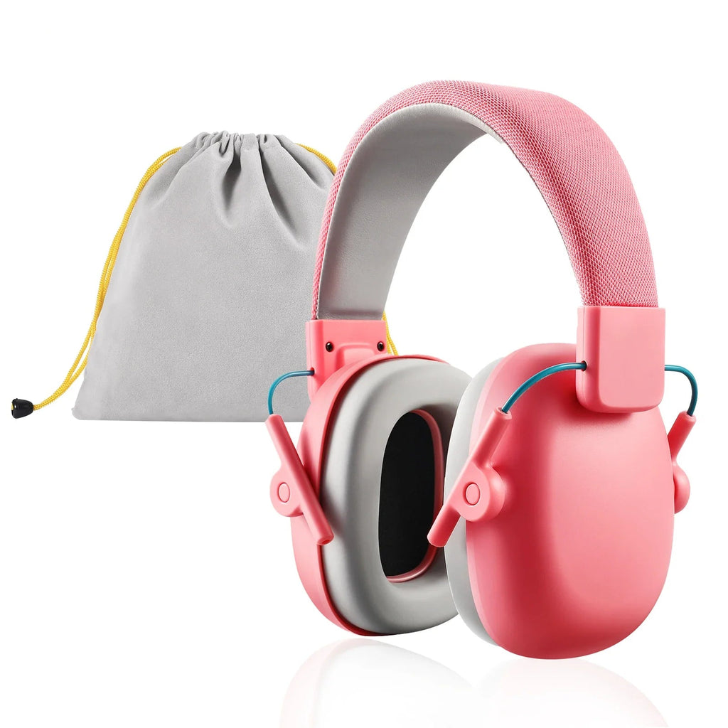 casque anti-bruit rose pour autisme