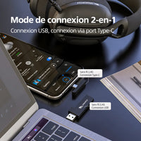 Casque antibruit télétravail 3 mode de connexion
