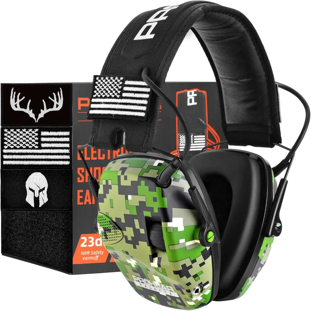 casque anti-bruit design camouflage pour chasse