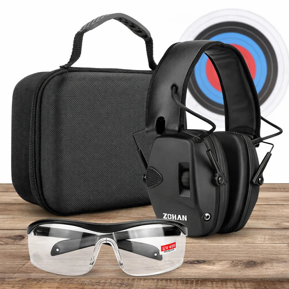 casque anti-bruit pour tir sportif noir Image