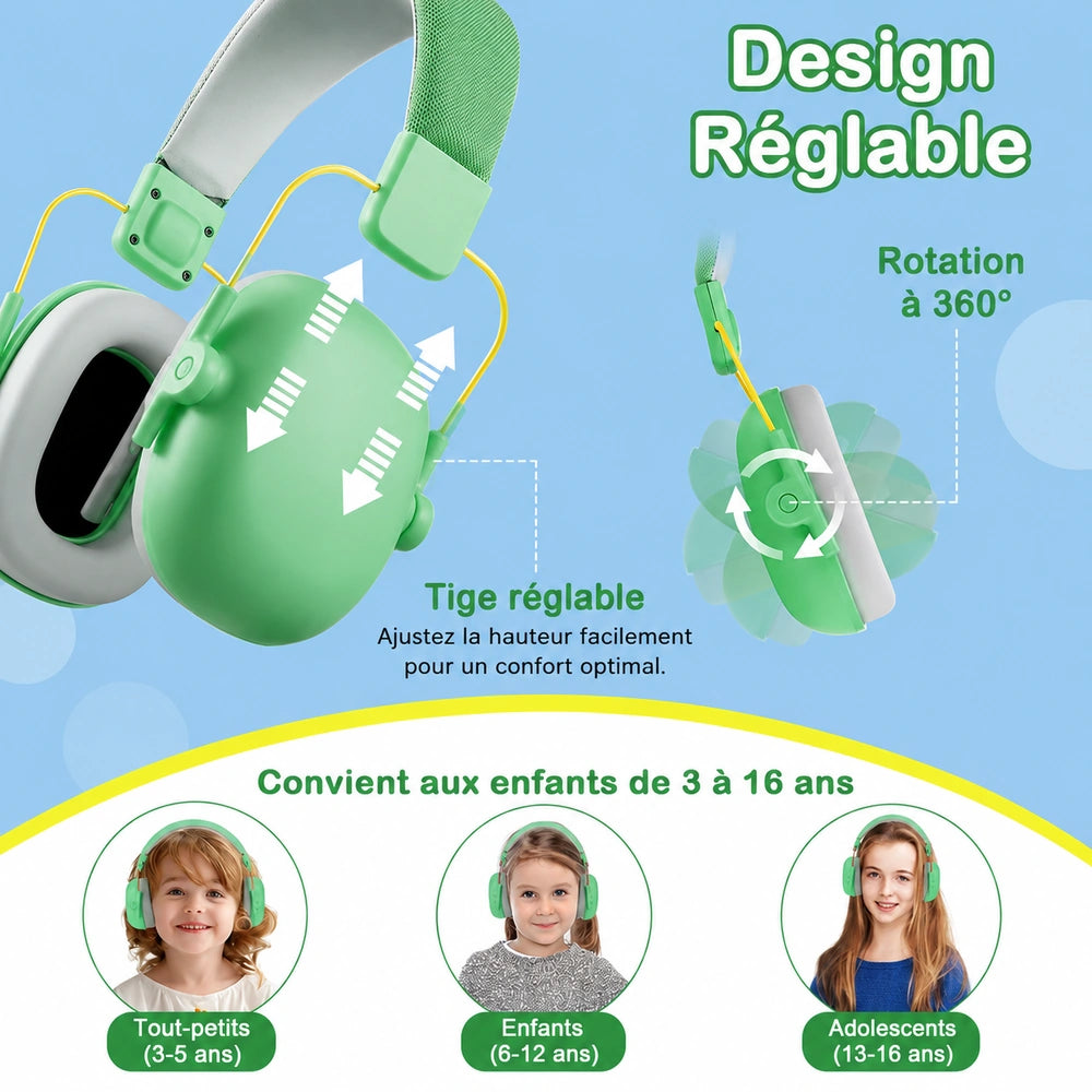 reglage casque anti-bruit pour autiste