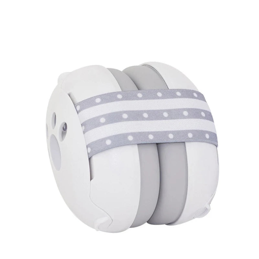 casque anti-bruit pour bébé gris
