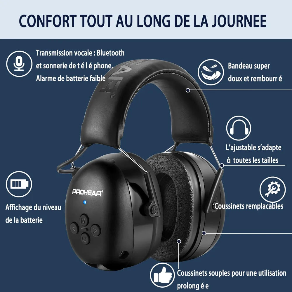 casque anti-bruit chantier bluetooth