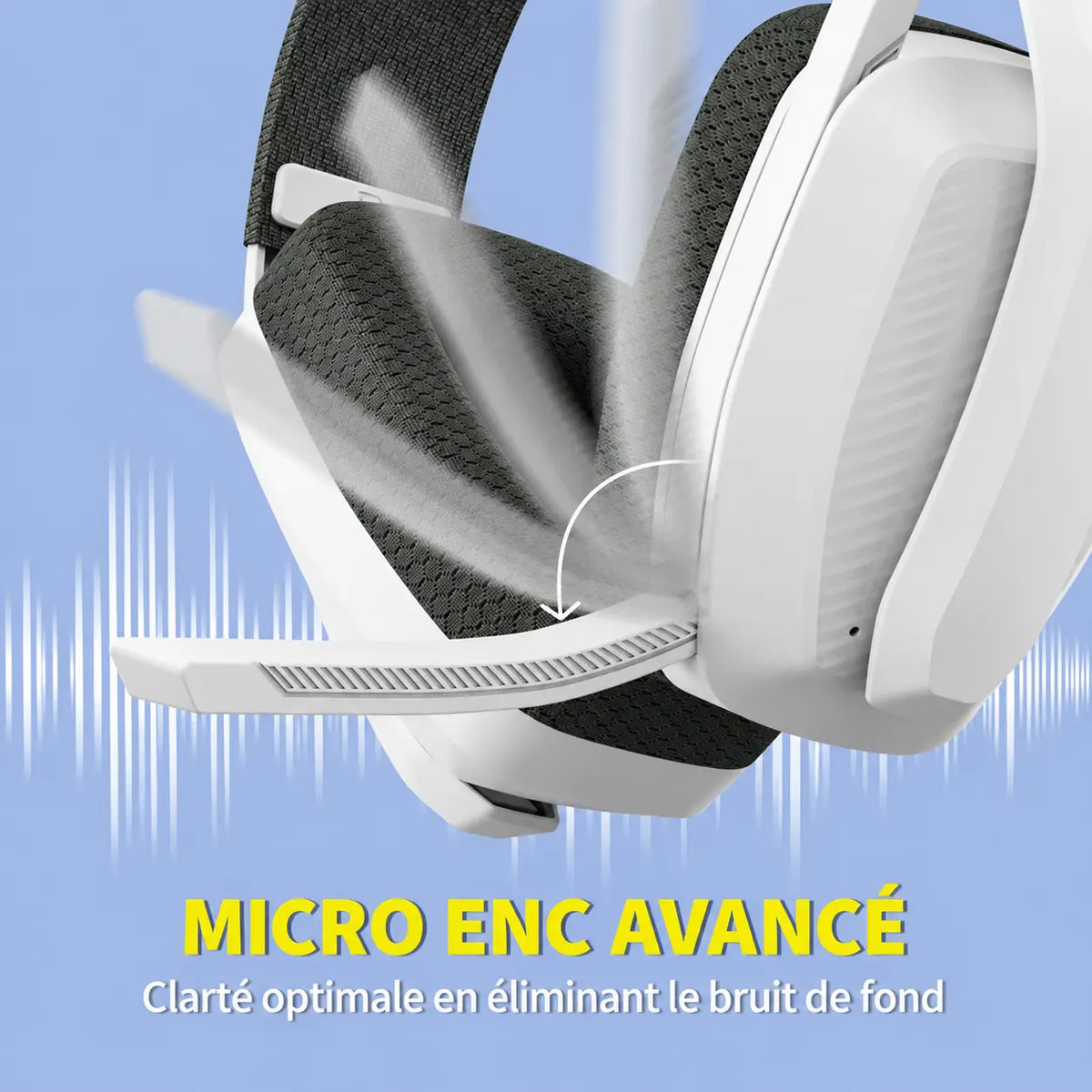 casque anti-bruit gamer sans fil