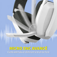 casque anti-bruit gamer sans fil